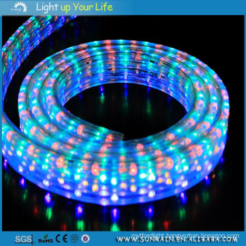 LED Rope Light 4 Wires Flat Muticolor Be Controlled Garden Light